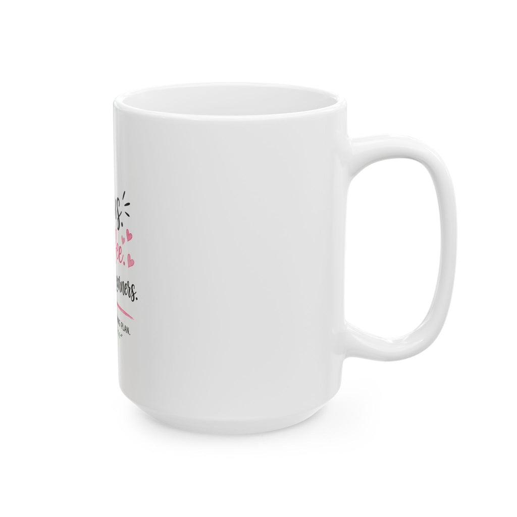 Jesus, Coffee & Little Learners Ceramic Mug — Inspirational Teacher Gift (11oz/15oz)