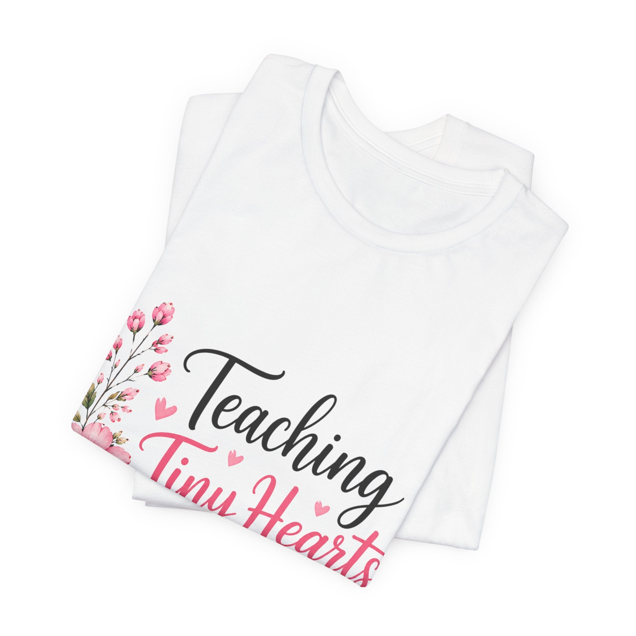 Teaching Tiny Hearts for Jesus Faith-Based Teacher Tee (PreK-K Elementary)