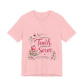 Teacher T-Shirt — "Called to Teach, Chosen to Serve" Floral Appreciation Tee