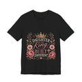 Daughter of the King Floral Tee — Christian Inspirational Crown Shirt