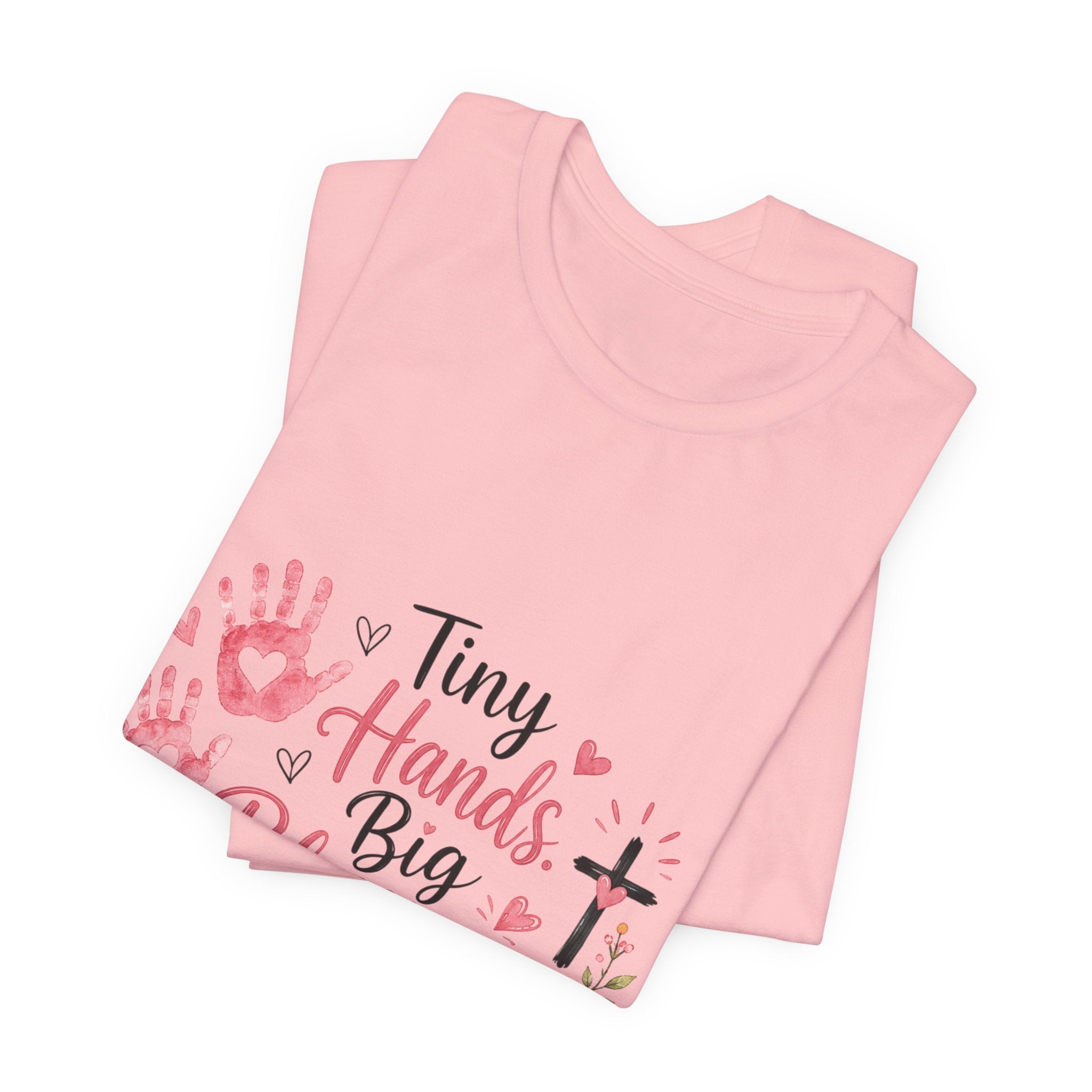 Tiny Hands, Big Blessings Tee — Christian Preschool Teacher Shirt