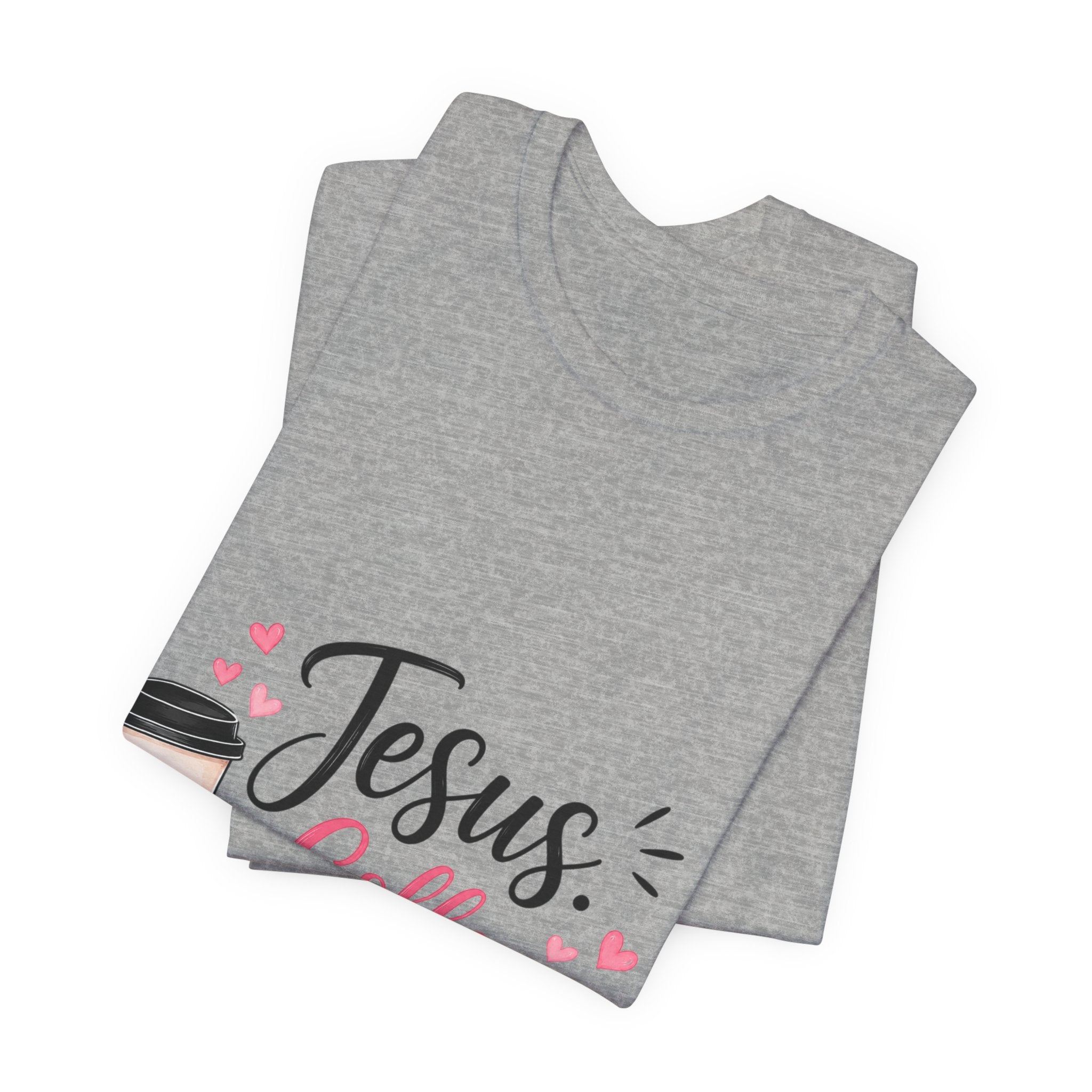 Teacher T-Shirt — "Jesus, Coffee & Little Learners" Faith-Based Classroom Tee