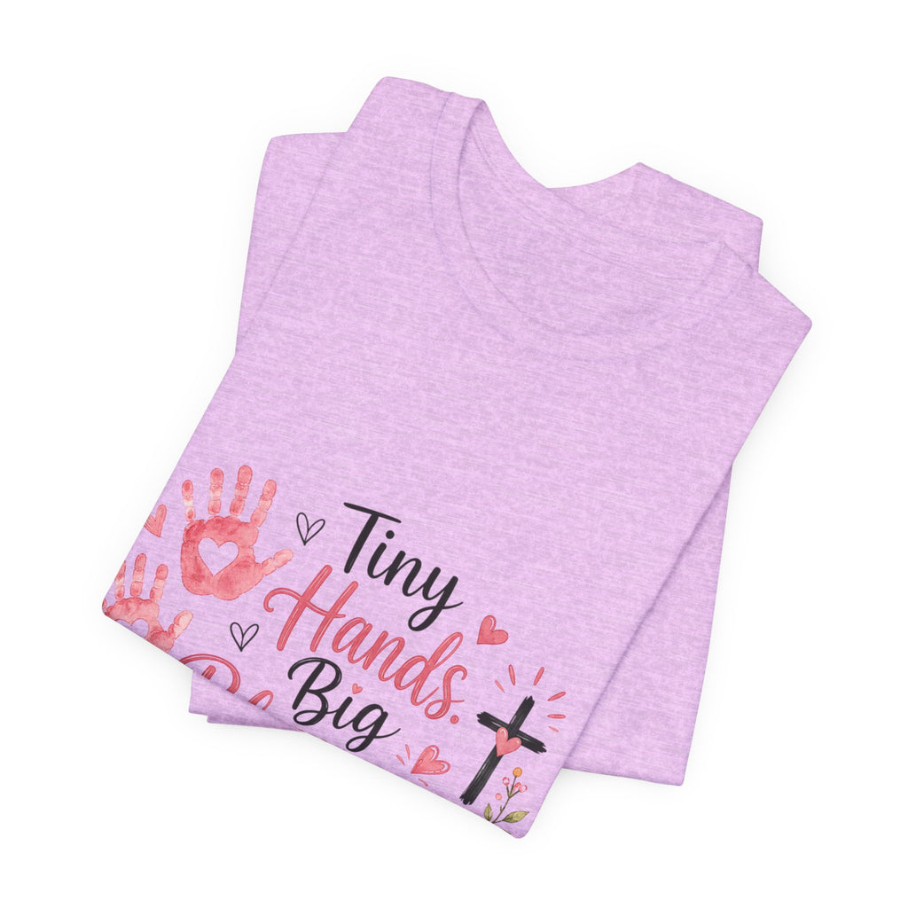 Tiny Hands, Big Blessings Tee — Christian Preschool Teacher Shirt