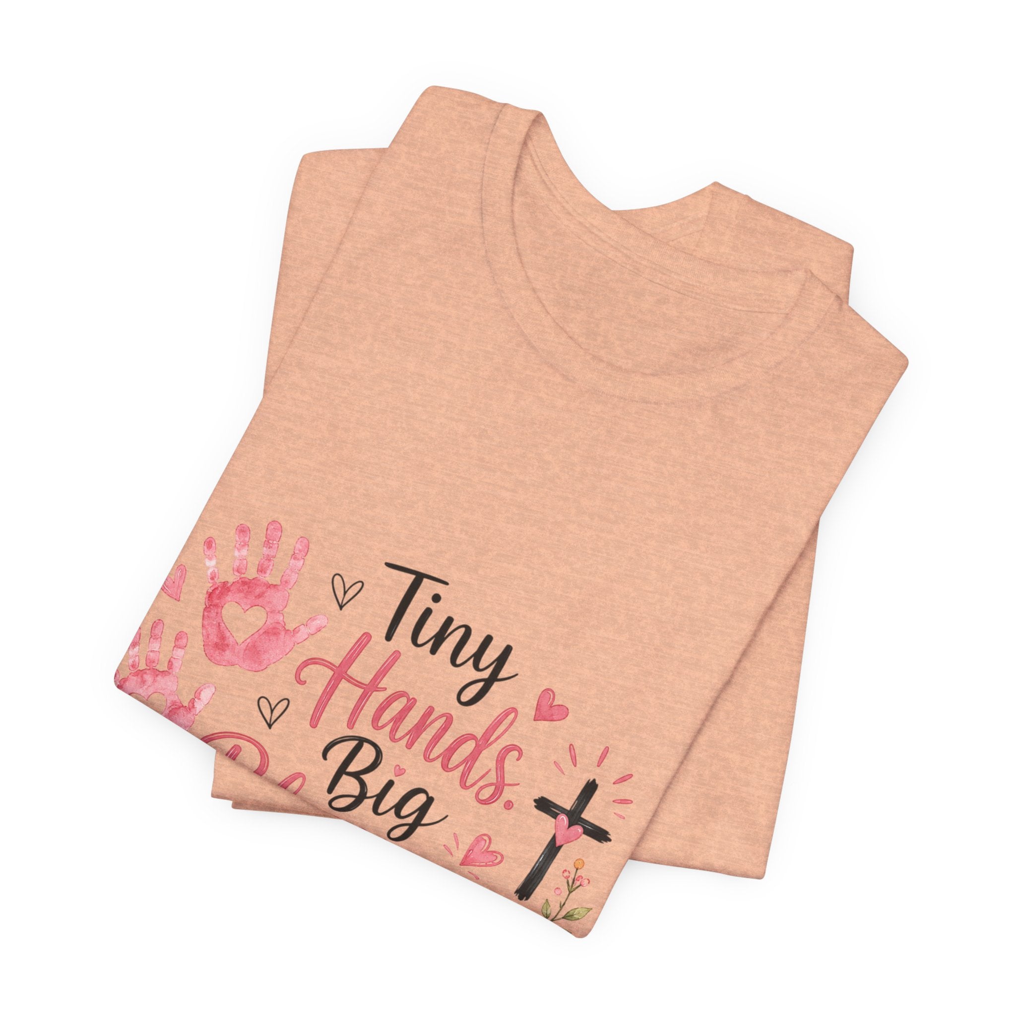 Tiny Hands, Big Blessings Tee — Christian Preschool Teacher Shirt