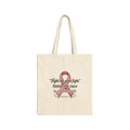 Breast Cancer Hope Tote — "Fight the Good Fight" Canvas Bag