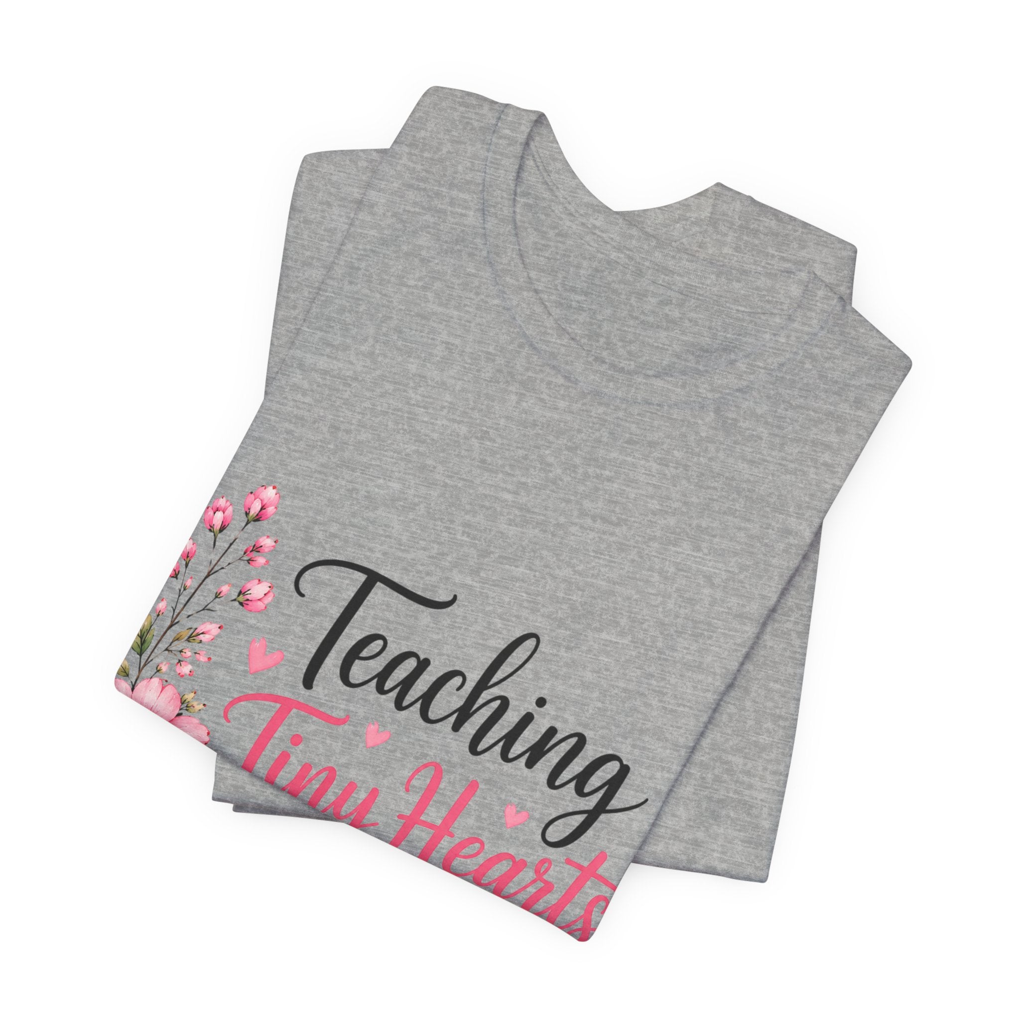 Teaching Tiny Hearts for Jesus Faith-Based Teacher Tee (PreK-K Elementary)