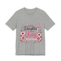 Daughter of the King T-Shirt – Floral Christian Cross Faith Tee