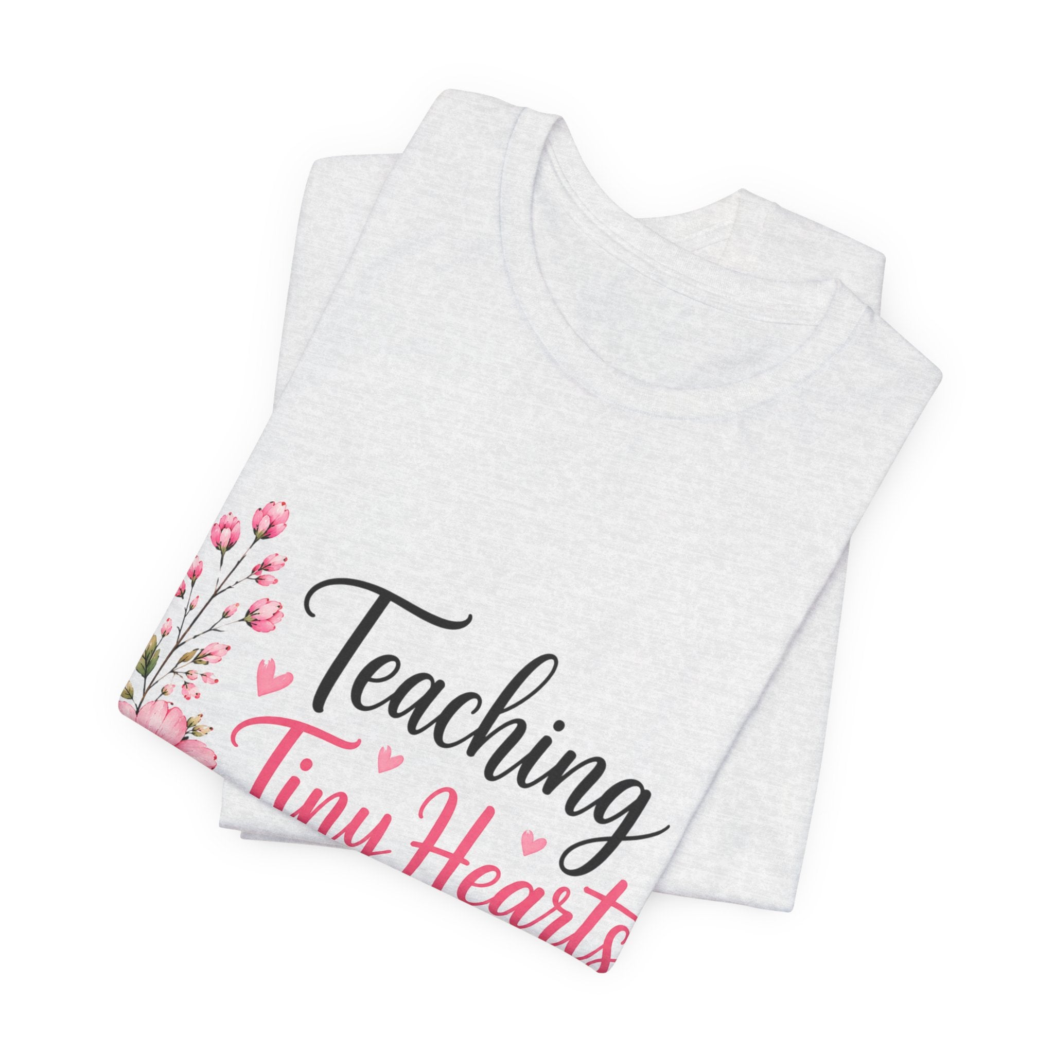 Teaching Tiny Hearts for Jesus Faith-Based Teacher Tee (PreK-K Elementary)